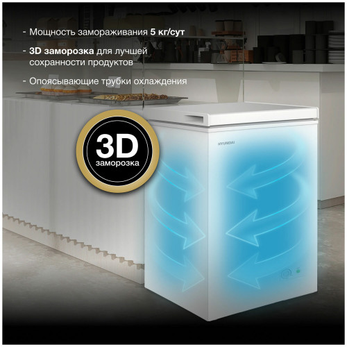 Морозильный ларь Hyundai CH10031 белый