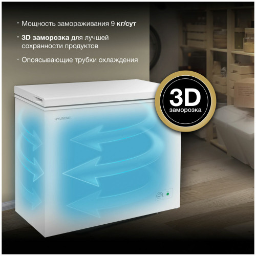 Морозильный ларь Hyundai CH20031 белый