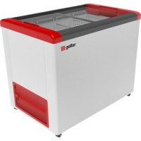 Ларь GELLAR FG 300 C красный стекло прямое