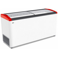 Ларь GELLAR FG 675 E красный стекло гнутое