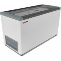Ларь морозильный GELLAR FG 500 C белый/серый (стекло прямое)