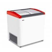 Ларь GELLAR FG 275 E красный стекло гнутое