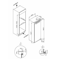 Морозильная камера Korting KSFI 1955 встраиваемая
