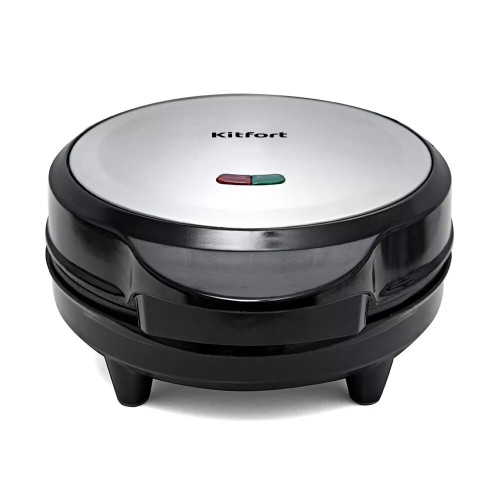 Вафельница Kitfort KT-1617  серебристый/черный