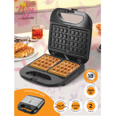 Вафельница Endever Skyline WM-21 черный/стальной 