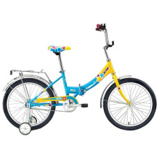 Велосипед ALTAIR CITY 20 20 1 ск. рост 14 скл. 2017-2018 желтый/синий, RBKN8YF01008