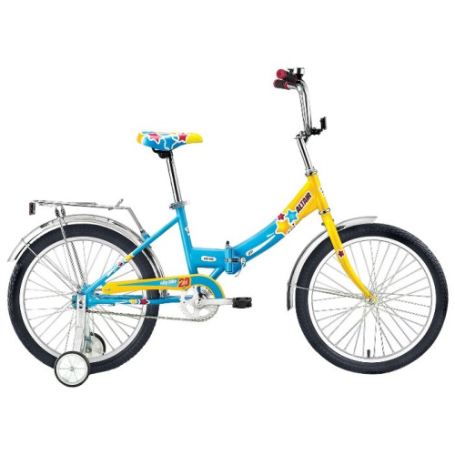 Велосипед ALTAIR CITY 20 20 1 ск. рост 14 скл. 2017-2018 желтый/синий, RBKN8YF01008