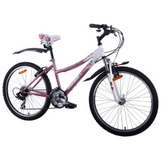 Велосипед Pioneer Fiesta 15 white/pink/blue
