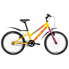 Велосипед ALTAIR MTB HT 20 1.0 Lady 20 1 ск. рост 10.5 2017-2018 желтый мат., RBKN8JN01009