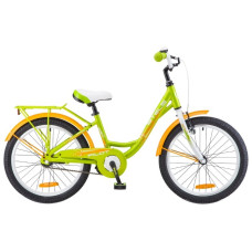 Велосипед Pilot-220 Lady 20 V010 12 Зелёный 2018 1-ск, рама AL 12, KANGYUE 18T, двойные AL обода, тормоз AL V-типа, задний - ножной, стальные крылья, багажник, звонок