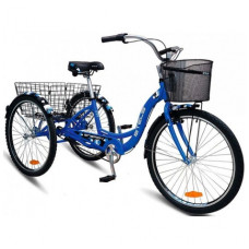 Велосипед Energy-IV 24 V020 15.5 Синий 2017 1-ск, рама AL 15.5, вилка стальная жёстая, двойные AL обода, передний тормоз V-типа, задний барабанныйленточный, стальные крылья, корзина передняя/задняя