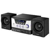 Микросистема Hyundai H-MS160 черный/серебристый