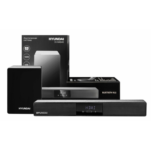 Микросистема Hyundai H-HA640 черный