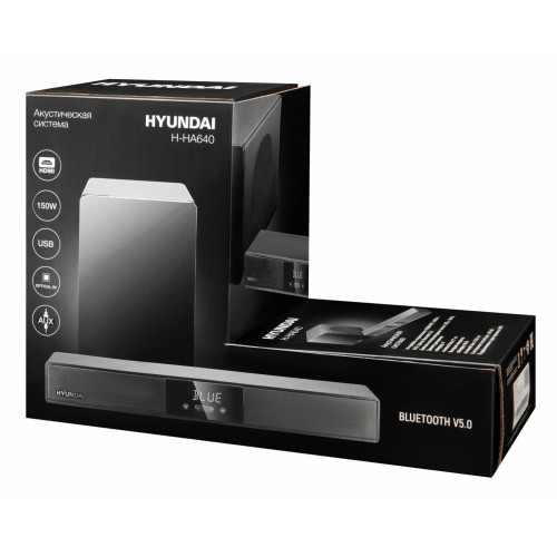 Микросистема Hyundai H-HA640 черный