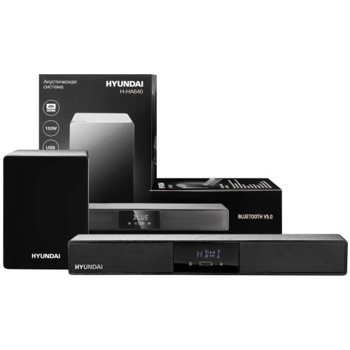 Микросистема Hyundai H-HA640 черный