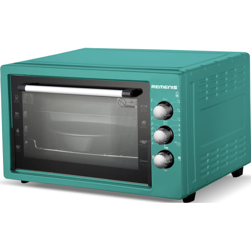Мини печь REMENIS REM-5004 (42л) бирюзовый