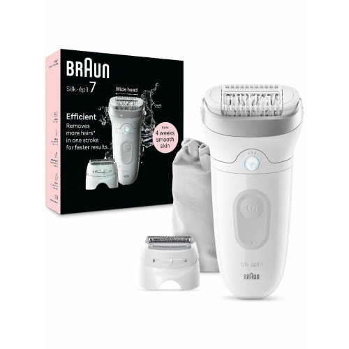 Эпилятор BRAUN SE7-041 белый/серебристый