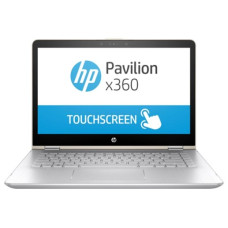 Ноутбук HP Pavilion 14x360 14-ba104ur 14 1920x1080 IPS, сенсорный, Intel Core i5-8250U 1.6GHz, 6Gb, 1Tb + SSD 128Gb, привода нет, GeForce 940MX 2Gb, WiFi, BT, Cam, Win10, золотистый