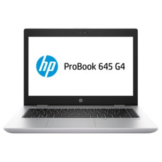 Ноутбук HP ProBook 645 G4 Ryzen 7 Pro 2700U 2.2GHz,14 FHD 1920x1080 IPS AG,8Gb DDR41,256Gb SSD,48Wh,FPR,1.8kg,1y,Silver,Win10Pro