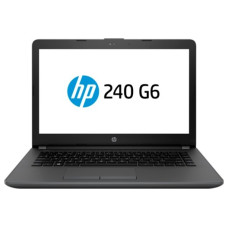 Ноутбук HP 240 G6 Core i3 7020U/4Gb/500Gb/DVD-RW/Intel HD Graphics 620/14/SVA/HD 1366x768/Windows 10 Professional 64/black/WiFi/BT/Cam