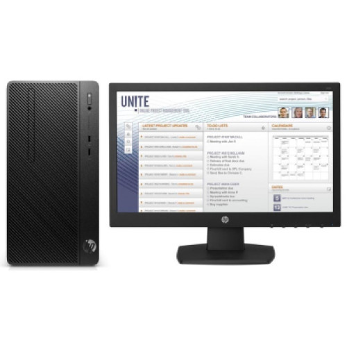 ПК HP Bundle DT PRO MT Core i3-7100,4GB,500GB,DVD-WR,usb kbd/mouse,FreeDOS,1-1-1 Wty +Monitor V197 18.5-in