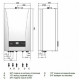 Котел газовый настенный BAXI ECO Nova 14F (2 тепл-ка, турбо,без трубы)