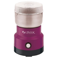 Кофемолка Centek CT-1357 фиолет 250Вт, 200 г, мощный двигатель, стальной стакан, прозрачная крышка