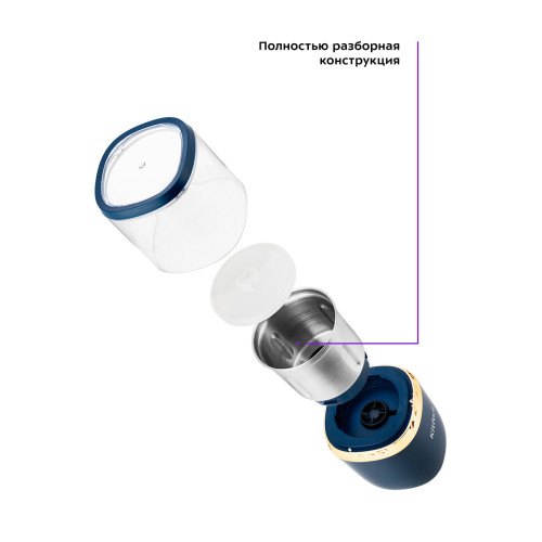 Кофемолка Kitfort KT-769 темно-синий