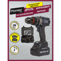 Дрель-шуруповерт аккумуляторная Pioneer CID-E2002BL-01