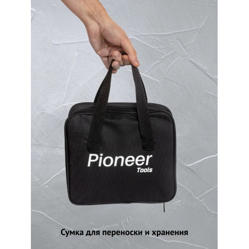 Шуруповерт аккумуляторный PIONEER CID-E1602BL-22C черный, синий