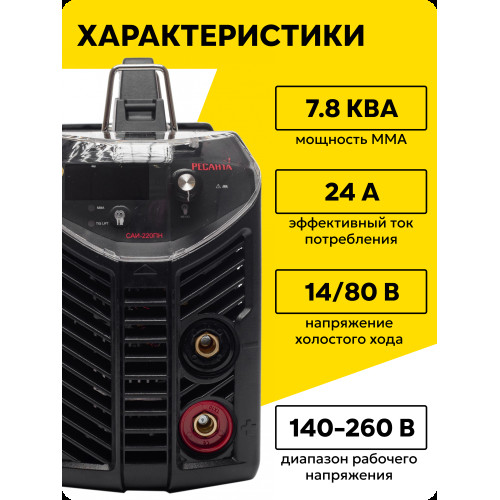 Сварочный аппарат инверторный Ресанта САИ 220 65/20  ПН