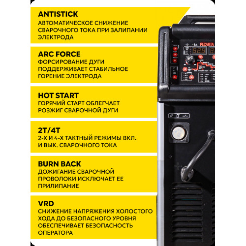 Сварочный полуавтомат Ресанта САИПА-350 ПРО (MIG/MAG)