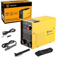 Сварочный аппарат Deko DKWM200A LCD Advanced, DKM BLACK, DKMC1, набор электродов инвертор ММА 7.8кВт