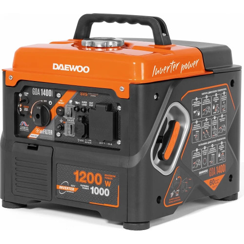 Генератор Daewoo GDA 1400i 1.2кВт