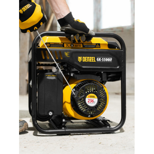 Генератор инверторный Denzel GK-5500iF 5,5 кВт, 230 В, ручной старт