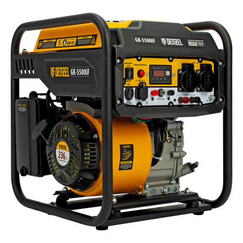 Генератор инверторный Denzel GK-5500iF 5,5 кВт, 230 В, ручной старт