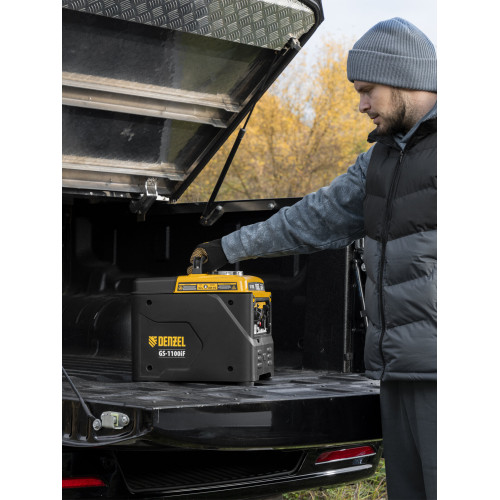 Генератор инверторный Denzel GS-1100iF 1,1 кВт, 230 В, ручной старт