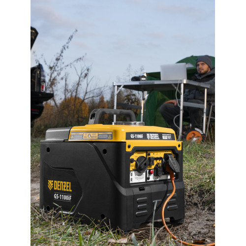 Генератор инверторный Denzel GS-1100iF 1,1 кВт, 230 В, ручной старт