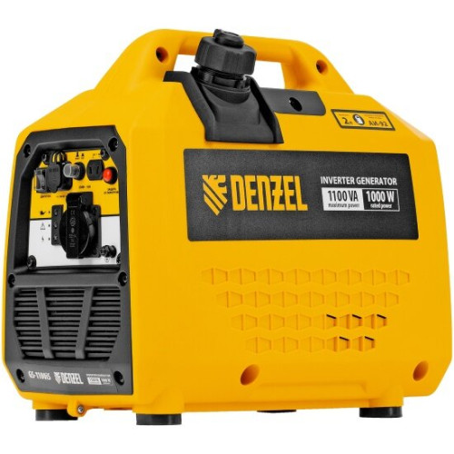 Генератор инверторный Denzel GS-1100iS 1,1 кВт, 230 В, закрытый корпус, ручной старт