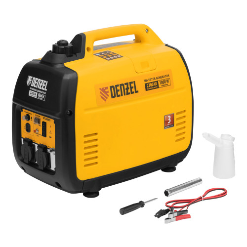 Генератор инверторный Denzel GS-2200iS 2,2 кВт, 230 В, закрытый корпус, ручной старт