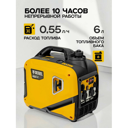 Генератор инверторный Denzel GS-3000iS 3,0 кВт, 230 В, закрытый корпус, ручной старт