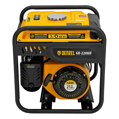 Электрогенератор бензиновый инверторный Denzel GK-2200iF 2.2 кВт, 95 дБ, 27 кг
