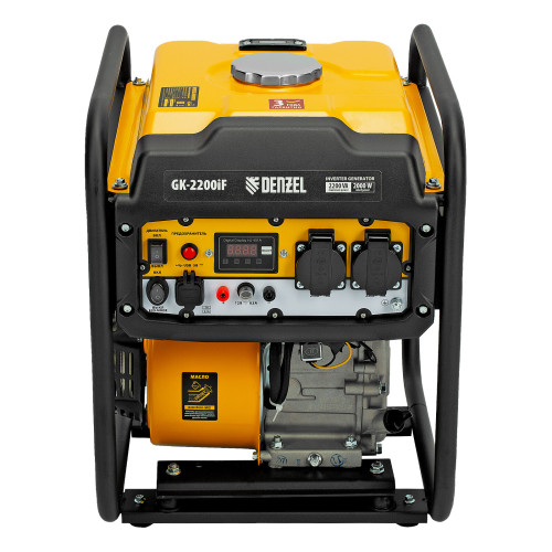 Электрогенератор бензиновый инверторный Denzel GK-2200iF 2.2 кВт, 95 дБ, 27 кг