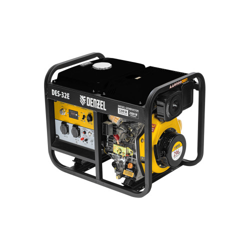 Электрогенератор дизельный Denzel DES-32E 3.2 кВт, 110 дБ, 78.9 кг