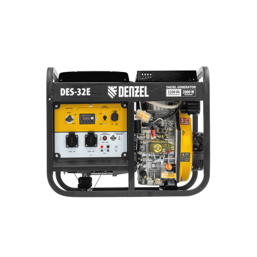 Электрогенератор дизельный Denzel DES-32E 3.2 кВт, 110 дБ, 78.9 кг