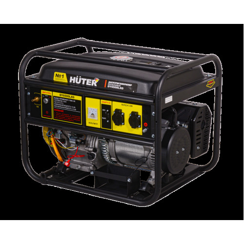 Электрогенератор бензиновый гибридный Huter DY6500LXG 5 кВт, 71 дБ, 75 кг