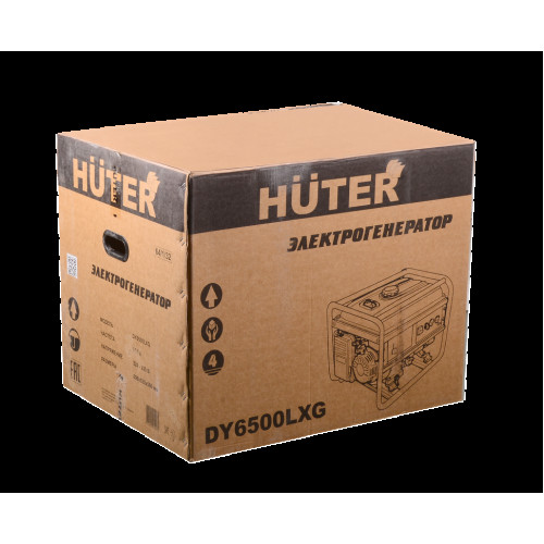 Электрогенератор бензиновый гибридный Huter DY6500LXG 5 кВт, 71 дБ, 75 кг