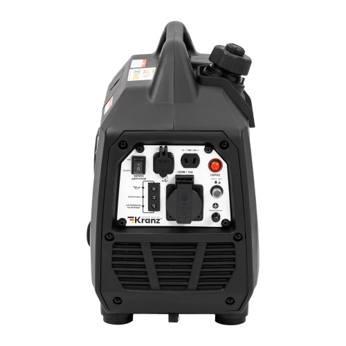 Генератор инверторный Kranz KR1200I 1,2кВт, 230В, 2л, закрытый корпус, ручной старт