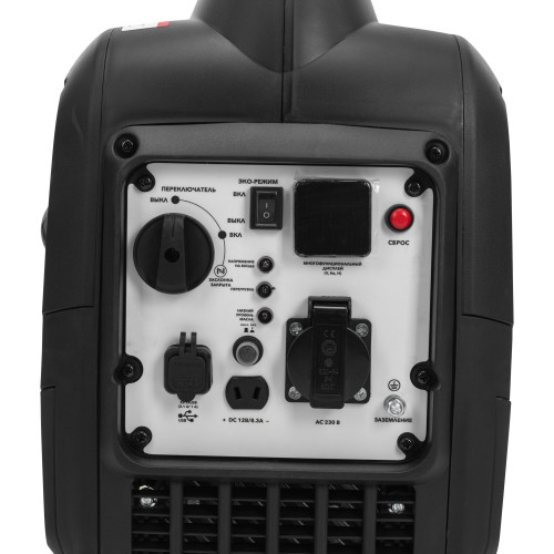 Электрогенератор бензиновый инверторный Kranz KR2200I 2.2 кВт, 57 дБ, 22 кг