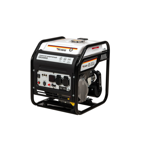 Электрогенератор бензиновый инверторный Kranz KR2500IO 2.5 кВт, 96 дБ, 27 кг